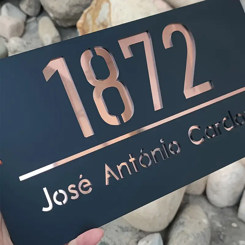 Custom Acrylic Address Sign