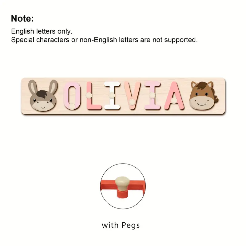 personalised wooden name puzzle South Africa