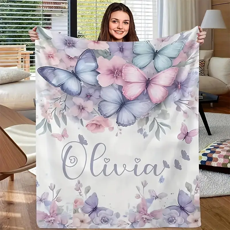 personalised floral butterfly blanket South Africa
