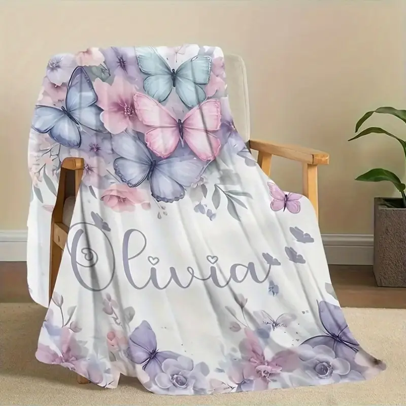 personalised floral butterfly blanket South Africa